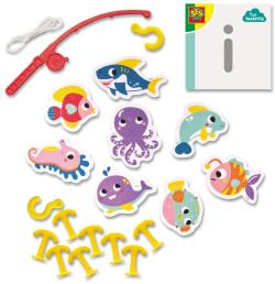 SES Creative Tiny Talents hra baby rybolov vodolepky set 8ks do vany