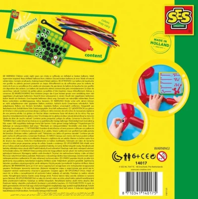 SES Creative Veselé tvarovací nafukovací balonky kreativní set