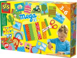 SES Creative Vystřihování kreativní mega set s nůžkami v krabici