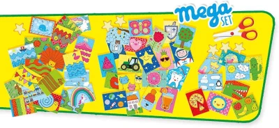 SES Creative Vystřihování kreativní mega set s nůžkami v krabici