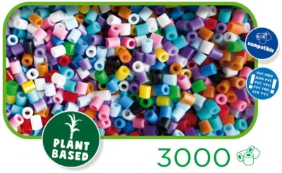 SES Creative Zažehlovací korálky Green Beedz set 3000ks barevný mix Eco