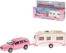 Set auto Volvo V70 + karavan 30cm model kovový zpětný chod v krabici Set auto Volvo V70 + karavan 30cm model kovový zpětný chod v krabici