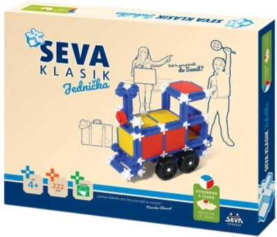 Seva 1 Klasik jednička polytechnická (stavebnice) 222 dílků Seva 1 Klasik jednička polytechnická (stavebnice) 222 dílků