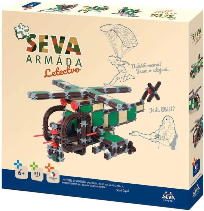 Seva ARMÁDA Letectvo polytechnická (stavebnice) 511 dílků Seva ARMÁDA Letectvo polytechnická (stavebnice) 511 dílků