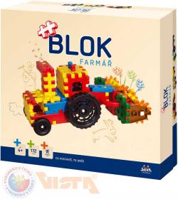 Seva BLOK Farmář plastová (stavebnice) 172 dílků v krabici