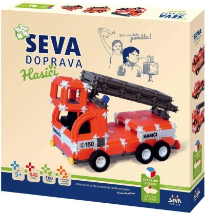 Seva DOPRAVA Hasiči plastová (stavebnice) 545 dílků v krabici Seva DOPRAVA Hasiči plastová (stavebnice) 545 dílků v krabici
