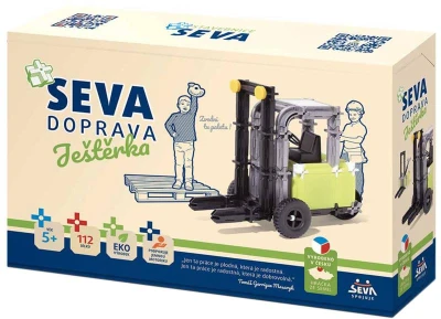 Seva DOPRAVA Ještěrka polytechnická (stavebnice) 112 dílků Seva DOPRAVA Ještěrka polytechnická (stavebnice) 112 dílků