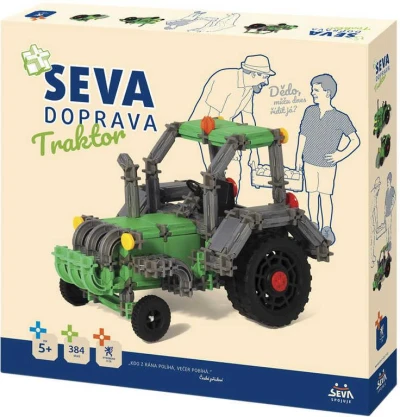 Seva DOPRAVA Traktor polytechnická (stavebnice) 384 dílků Seva DOPRAVA Traktor polytechnická (stavebnice) 384 dílků