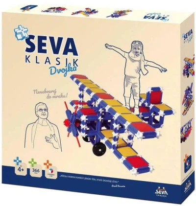 Seva KLASIK Dvojka polytechnická (stavebnice) 366 dílků Seva KLASIK Dvojka polytechnická (stavebnice) 366 dílků