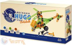 Seva Mechanik Hugo staví Vrtulník (stavebnice) 130 dílků set s nářadím v krabici