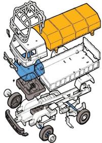 Seva Monti System 07 Auto Liaz DAKAR stavebnice MS07 0103-7
