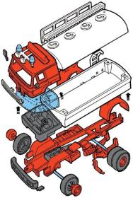 Seva Monti System 09 Auto Liaz PETROL stavebnice MS09 0103-9