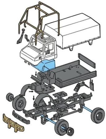 Seva Monti System 17 Auto Mercedes Unimog RALLYE MS17 0106-17