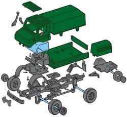 Seva Monti System 30 Auto Mercedes Unimog BUNDESWEHR MS30 0106-30