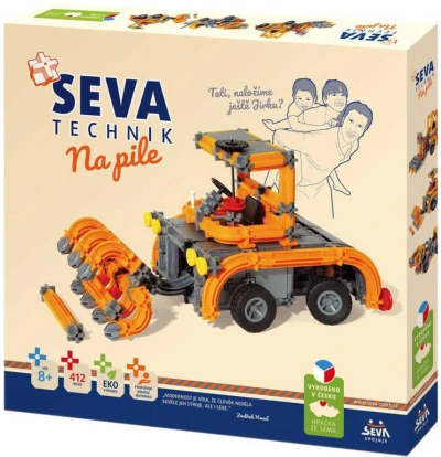 Seva TECHNIK Na pile plastová (stavebnice) 412 dílků v krabici Seva TECHNIK Na pile plastová (stavebnice) 412 dílků v krabici