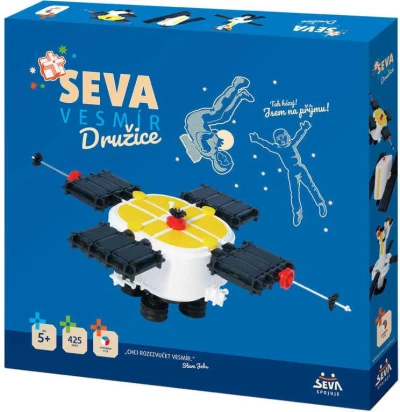 Seva Vesmír Družice plastová (stavebnice) 425 dílků Seva Vesmír Družice plastová (stavebnice) 425 dílků