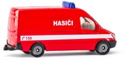 Siku Auto hasiči dodávka červená CZ model kov 0808