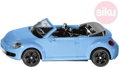 Siku Auto modré brouk VW The Beetle Cabrio model kov 1505
