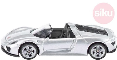Siku Auto osobní Porsche 918 Spider stříbrný model 1:55 kov