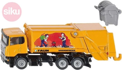 Siku Auto popeláři Scania set s kontejnerem Faun model 1:87 kov