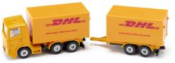 Siku Blister Auto DHL kamion set s přívěsem model kov 1694