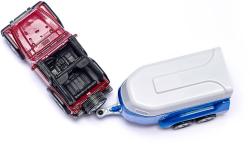 Siku Blister Auto terénní vůz set s přívěsem a koněm kovový model 1651