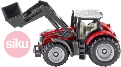 Siku Model traktor Massey Ferguson s predným nakladačom 1:87 kov Siku Model traktor Massey Ferguson s predným nakladačom 1:87 kov