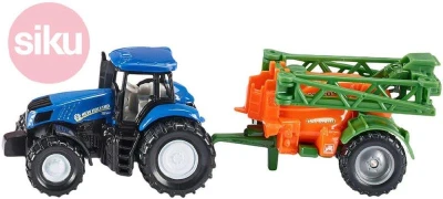 Siku Model traktor s přívěsem na rozprašování hnojiva 1:87 kov