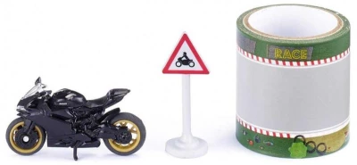 Siku Motocykl Ducati Panigale 1299 se závodní dráhou 5m a dopravním značením Siku Motocykl Ducati Panigale 1299 se závodní dráhou 5m a dopravním značením