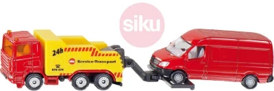 Siku Super odtahové auto set s dodávkou model 1:87 kov Siku Super odtahové auto set s dodávkou model 1:87 kov