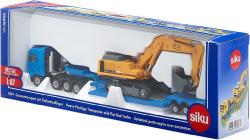 Siku Tahač s nákladem MAN TG-A set s bagrem Liebherr 974 model 1:87 kov
