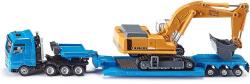 Siku Tahač s nákladem MAN TG-A set s bagrem Liebherr 974 model 1:87 kov