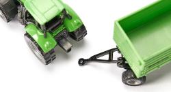 Siku Traktor Deutz-Fahr set s přívěsem Fortuna model kov 1606