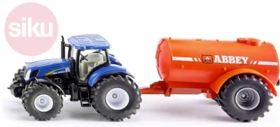 Siku Traktor modrý set s cisternou 1:50 model kov 1945