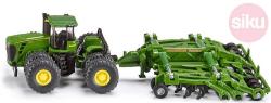 Siku Traktor zelený John Deere 9630 set s bránami Amazone Centaur 1:87 model kov 1856