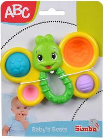 Simba Baby chrastítko motýlek 14cm plast pro miminko