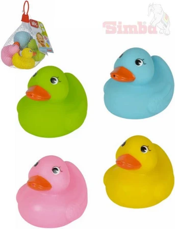 Simba Baby kačičky farebné do vane set 4ks na kúpanie do vody pre bábätko Simba Baby kačičky farebné do vane set 4ks na kúpanie do vody pre bábätko