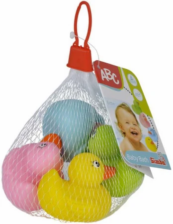 Simba Baby kachničky barevné do vany set 4ks na koupání do vody pro miminko