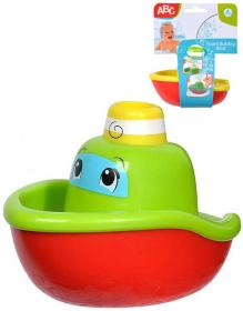 Simba Baby lodička s bublinkami do vany parník 11cm do vody 2 barvy Simba Baby lodička s bublinkami do vany parník 11cm do vody 2 barvy