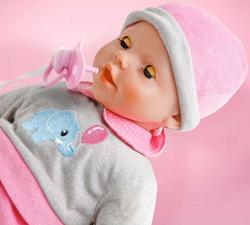 Simba Baby panenka Laura interaktivní miminko na baterie set s doplňky Zvuk