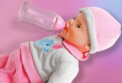 Simba Baby panenka Laura interaktivní miminko na baterie set s doplňky Zvuk