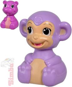 Simba Baby veselé zvířátko opička/hrošík zmáčkni a jeď 2 druhy pro miminko Simba Baby veselé zvířátko opička/hrošík zmáčkni a jeď 2 druhy pro miminko