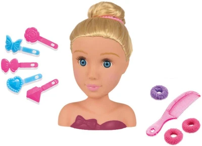 Simba Česací hlava blondýnka kadeřnický set malá kadeřnice s doplňky
