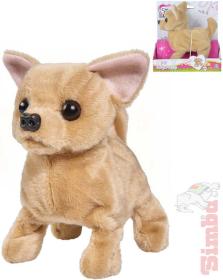 Simba CHI CHI LOVE Pejsek čivava štěňátko chodí štěká na baterie na kabel Zvuk