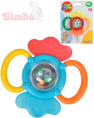 Simba Chrastítko a kousátko 2 v 1 na kartě 12 cm Baby 2 barvy Simba Chrastítko a kousátko 2 v 1 na kartě 12 cm Baby 2 barvy
