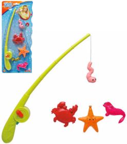Simba Chytání rybiček set magnetický prut 36cm + 3 zvířátka plast na kartě Simba Chytání rybiček set magnetický prut 36cm + 3 zvířátka plast na kartě