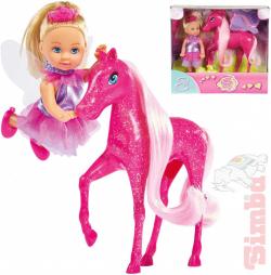 Simba Evička panenka víla 12cm česací set s poníkem a doplňky