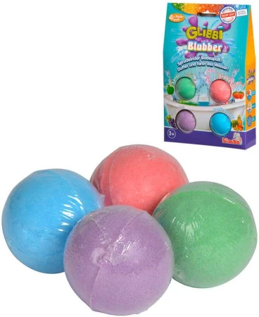 Simba Glibbi Blubber šumivé bomby farebné set 4ks do vody do kúpeľa Simba Glibbi Blubber šumivé bomby farebné set 4ks do vody do kúpeľa