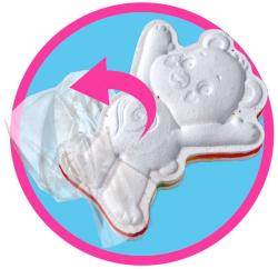 Simba Glibbi Care Bears šumivá duhová bomba vonící do koupele