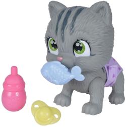 Simba Kočička Pamper Petz set zvířátko mláďátko s doplňky pije čůrá 3 překvapení